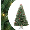 Dirbtinė Sulankstoma Kalėdų Eglutė Žalia 150 cm PVC ir metalas