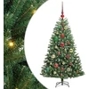 Dirbtinė Sulankstoma Kalėdų Eglutė Žalia 120 cm PVC ir metalas