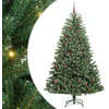 Dirbtinė Sulankstoma Kalėdų Eglutė Žalia 210 cm PVC ir metalas