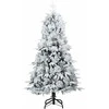 Dirbtinė Sulankstoma Kalėdų Eglutė Balta 120 cm PE ir PVC