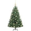 Dirbtinė Sulankstoma Kalėdų Eglutė Žalia 120 cm PVC ir metalas