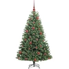 Dirbtinė Sulankstoma Kalėdų Eglutė Žalia 150 cm PVC ir metalas