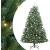 Dirbtinė Sulankstoma Kalėdų Eglutė Žalia 210 cm PVC ir metalas