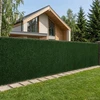 Dirbtinė tvora Tamsiai žalia 1 x 6 m PVC ir Plienas