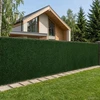 Dirbtinė tvora Tamsiai žalia 1,5 x 3 m PVC ir Plienas