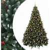 Dirbtinė žalia kalėdinė eglutė su žaisliukais 240 cm 300 LED