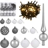 Dirbtinė Kalėdų eglutė su burbulais 210 cm 300 LED Šilta balta