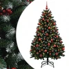 Dirbtinė žalia Kalėdų eglutė su žaisliuku 150 cm 150 LED