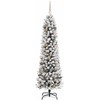 Dirbtinė Kalėdų eglutė Balta 210 cm PVC ir Metalas ir Plastikas