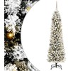 Dirbtinė Kalėdų eglutė Balta 210 cm PVC ir Metalas ir Plastikas