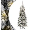 Dirbtinė Kalėdų eglutė su 150 LED s stovu Balta 150 cm