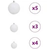 Dirbtinė Kalėdų eglutė Balta 120 cm PVC ir Metalas ir Plastikas