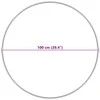 Dirbtinio avių kailio kilimas TAFALLA Rožinė Ø 100 cm