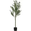 Dirbtinis alyvmedis, žalios spalvos, 120cm, 450 lapų