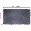 Dirbtinio avių kailio kilimas TAFALLA Antracito 100 x 200 cm