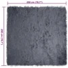 Dirbtinio avių kailio kilimas TAFALLA Antracito 200 x 200 cm