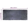 Dirbtinio avių kailio kilimas TAFALLA Antracito 80 x 200 cm