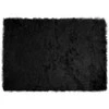 Dirbtinio avių kailio kilimas TAFALLA Juoda 140 x 200 cm
