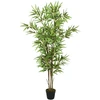 Dirbtinis bambukas, žalios spalvos, 150cm, 828 lapai