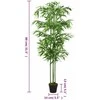 Dirbtinis bambukas, žalios spalvos, 80cm, 240 lapai
