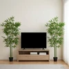 Dirbtinis bambuko medis 2 pcs Žalia 45 x 18 x 175 cm