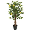 Dirbtinis citrinmedis su trimis kamienais, žalias, 85cm, PP