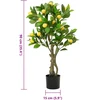 Dirbtinis citrinmedis, žalios spalvos, 90cm, 234 lapai