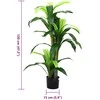 Dirbtinis dracenos medis, žalios spalvos, 120cm, 36 lapai