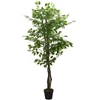 Dirbtinis fikusas, žalios spalvos, 80 cm, 378 lapai
