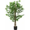 Dirbtinis fikuso augalas, žalios spalvos, 120cm, 788 lapai