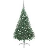 Dirbtinis prieššventinis eglutė su šviesomis Žalia 210 cm PVC