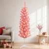 Dirbtinis lieknas Kalėdų medis 120 cm 150 LED Šilta balta
