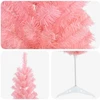 Dirbtinis lieknas Kalėdų medis 120 cm PVC ir Plienas Rožinė