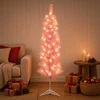 Dirbtinis lieknas Kalėdų medis 150 cm 150 LED Šilta balta