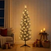Dirbtinis lieknas Kalėdų medis 150 cm 150 LED Šilta balta