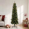Dirbtinis lieknas Kalėdų medis 150 cm 150 LED Šilta balta