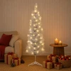 Dirbtinis lieknas Kalėdų medis 150 cm 150 LED Šilta balta