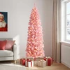 Dirbtinis lieknas Kalėdų medis 210 cm 300 LED Šilta balta