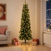 Dirbtinis lieknas Kalėdų medis 210 cm 300 LED Šilta balta