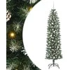 Dirbtinis lieknas Kalėdų medis su 300 LED Žalia ir balta 210 cm