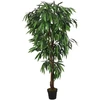 Dirbtinis mango medis, žalios spalvos, 150cm, 600 lapų