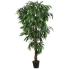 Dirbtinis mango medis, žalios spalvos, 200 cm, 1050 lapų