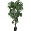 Dirbtinis mango medis, žalios spalvos, 80 cm, 300 lapų