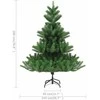 Dirbtinis normandiškas kėnis su LED/žaisliukais, žalias, 180cm