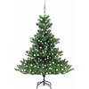 Dirbtinis normandiškas kėnis su LED/žaisliukais, žalias, 210cm