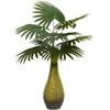 Dirbtinis palmių augalas, žalios spalvos, 65cm, 9 lapų