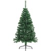 Dirbtinis prieššventinis eglutė su šviesomis Žalia 150 cm PVC