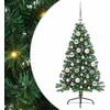 Dirbtinis prieššventinis eglutė su šviesomis Žalia 120 cm PVC