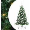Dirbtinis prieššventinis eglutė su šviesomis Žalia 120 cm PVC