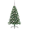 Dirbtinis prieššventinis eglutė su šviesomis Žalia 120 cm PVC